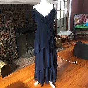 Navy Blue Tahari Arthur S. Levine dress